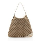 Gucci GG Canvas Britt Medium Hobo (SHF-puVAWm)