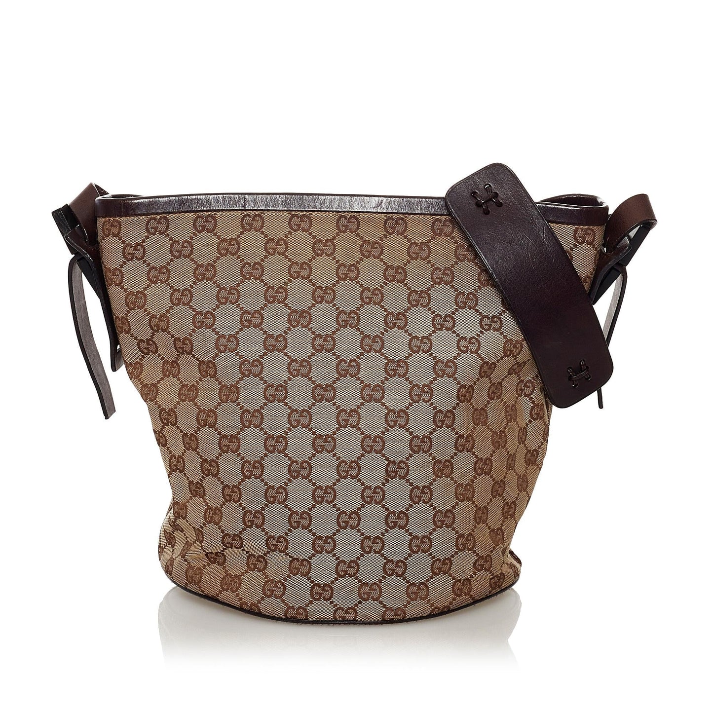 Gucci GG Canvas Bucket Bag (32842)