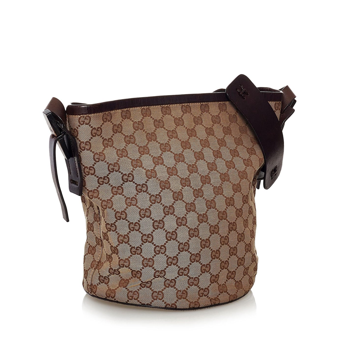 Gucci GG Canvas Bucket Bag (SHG-32842)