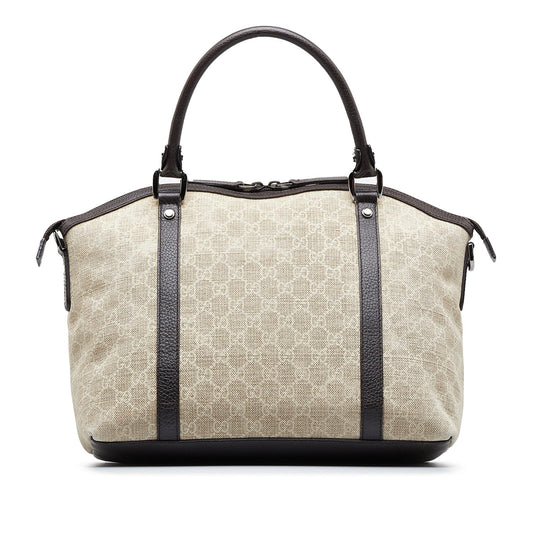 Gucci GG Canvas Charm Dome Satchel (MOjlZ6)
