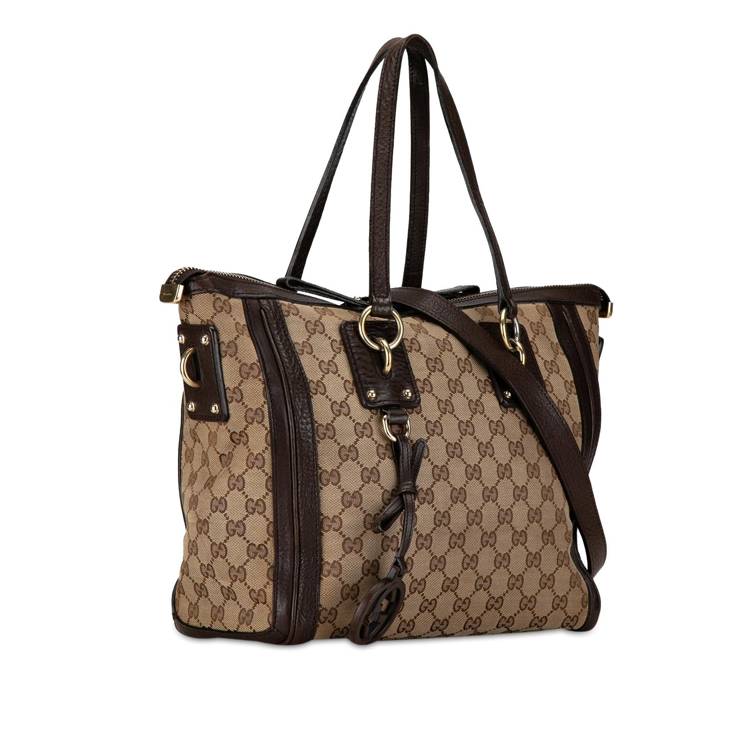 Gucci GG Canvas Charm Satchel (M7VWtv)
