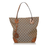 Gucci GG Canvas Charm Tote Bag (32521)