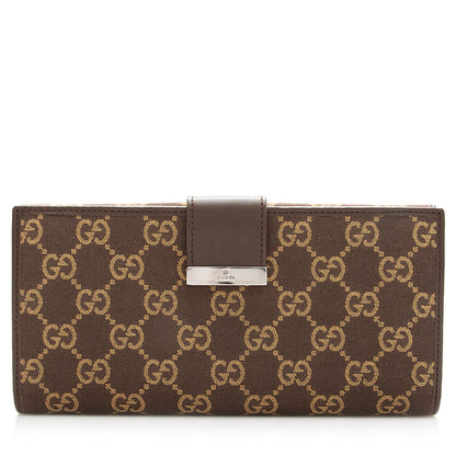 Gucci GG Canvas Continental Wallet (SHF-20077)