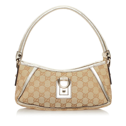 Gucci GG Canvas D-Ring Abbey Baguette (SHG-32278)