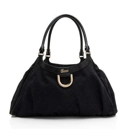Gucci GG Canvas D Ring Large Hobo (SHF-dhCol9)