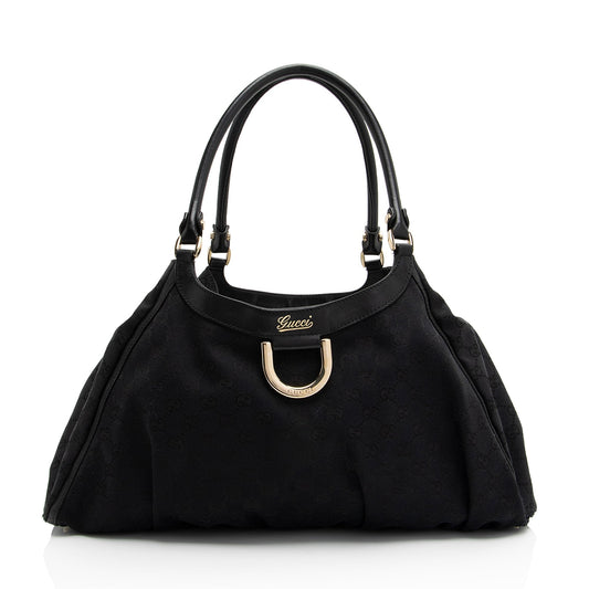 Gucci GG Canvas D Ring Large Hobo (SHF-dhCol9)