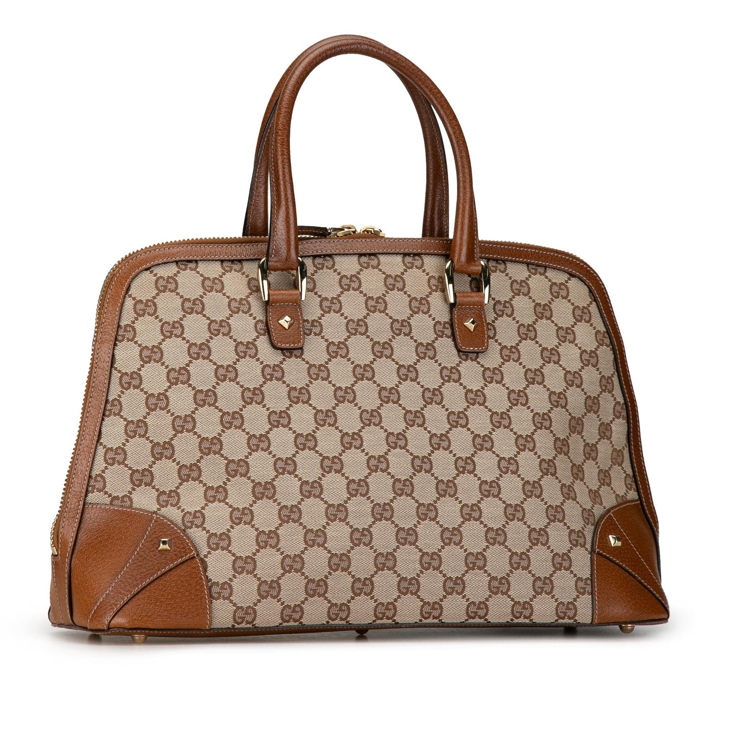 Gucci GG Canvas Dome Nailhead Handbag (hYHpr2)