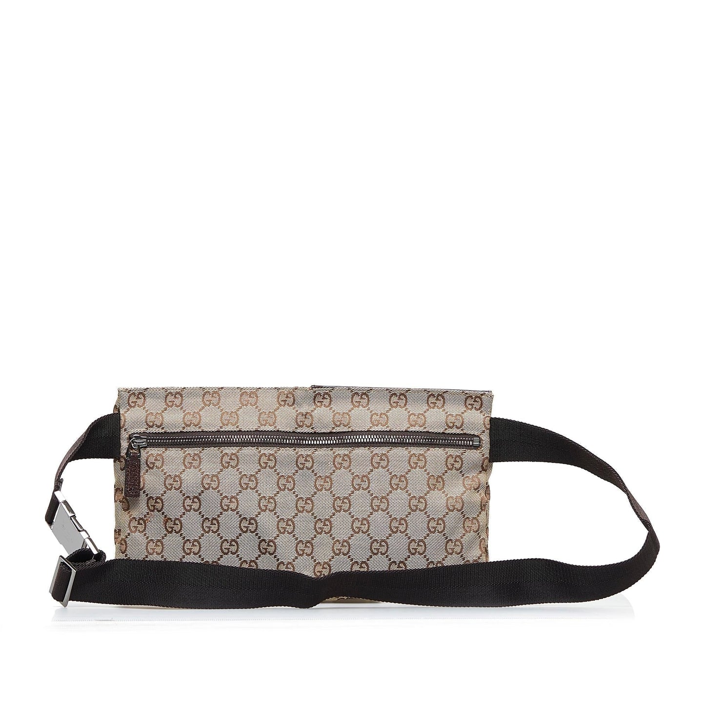 Gucci GG Canvas Double Pocket Belt Bag (MsV5eS)