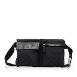 Gucci GG Canvas Double Pocket Belt Bag (330faY)