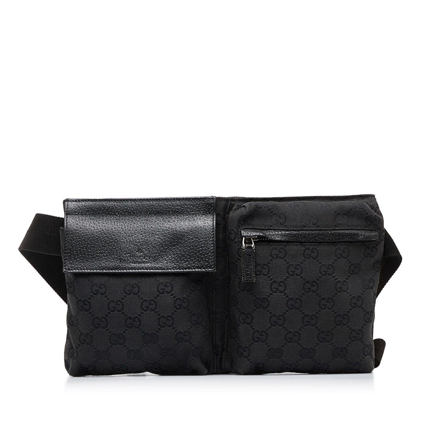 Gucci GG Canvas Double Pocket Belt Bag (WS8NBX)