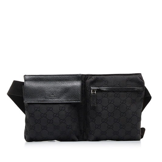 Gucci GG Canvas Double Pocket Belt Bag (WS8NBX)