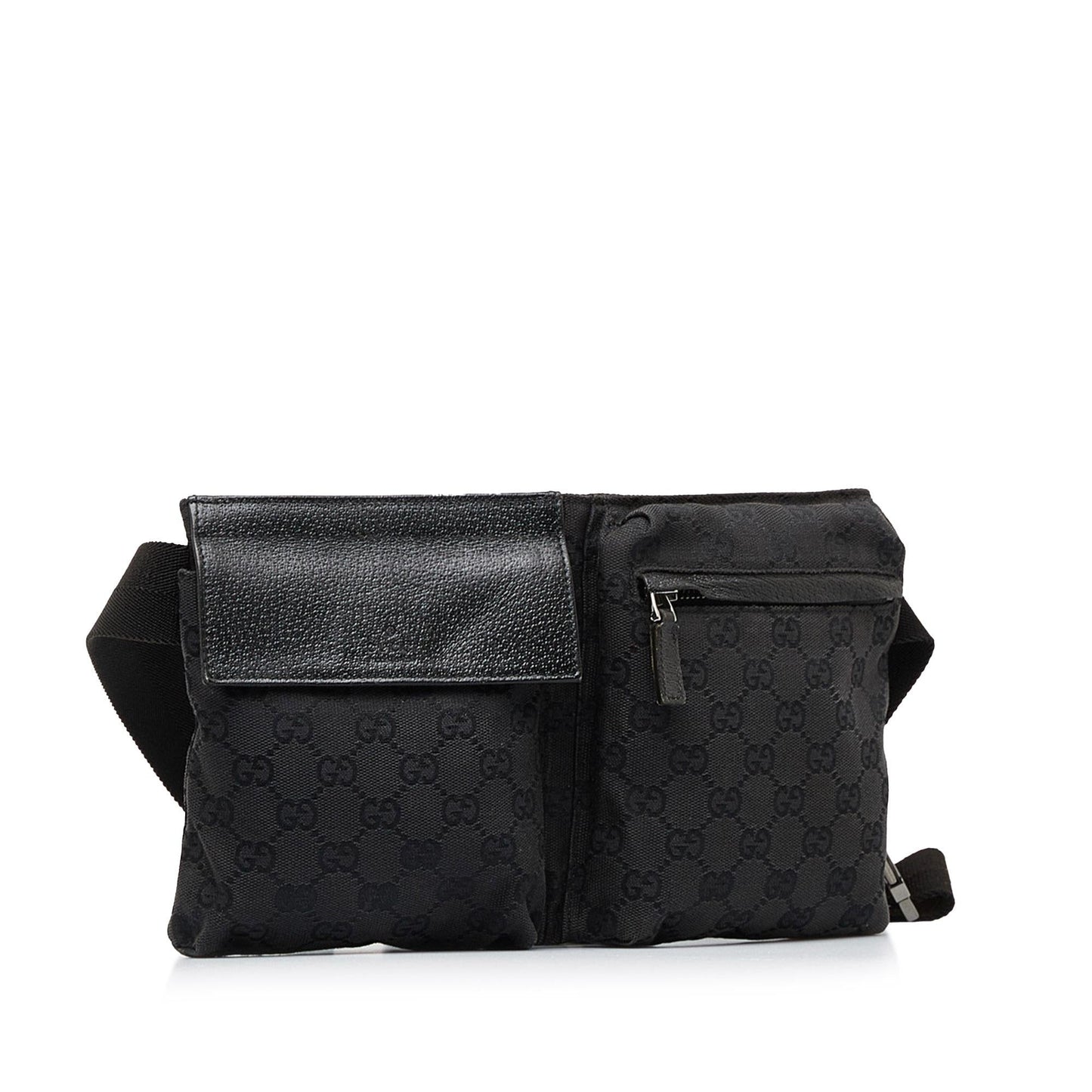 Gucci GG Canvas Double Pocket Belt Bag (WS8NBX)
