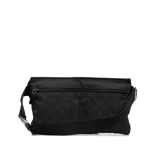 Gucci GG Canvas Double Pocket Belt Bag (9YRfAM)