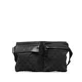 Gucci GG Canvas Double Pocket Belt Bag (9YRfAM)