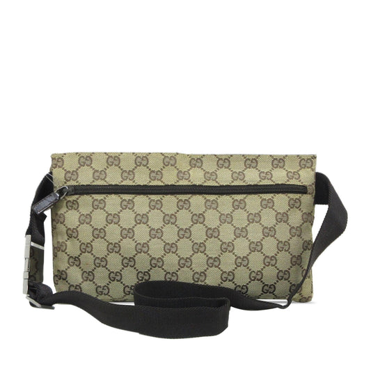Gucci GG Canvas Double Pocket Belt Bag (YKH3IL)
