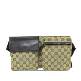 Gucci GG Canvas Double Pocket Belt Bag (YKH3IL)