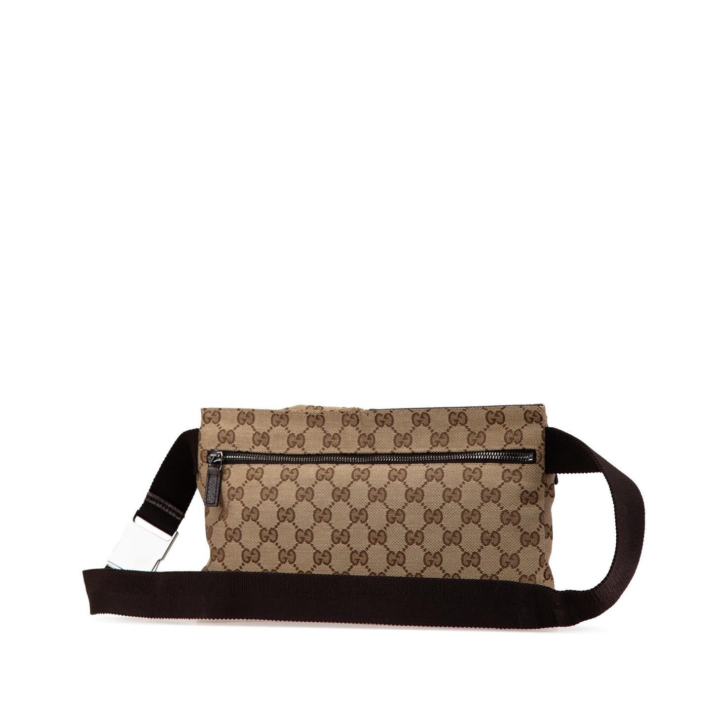 Gucci GG Canvas Double Pocket Belt Bag (e5K44J)
