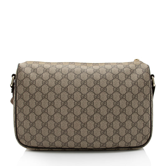 Gucci GG Canvas Double Pocket Messeneger Bag (SHF-UBcIwa)