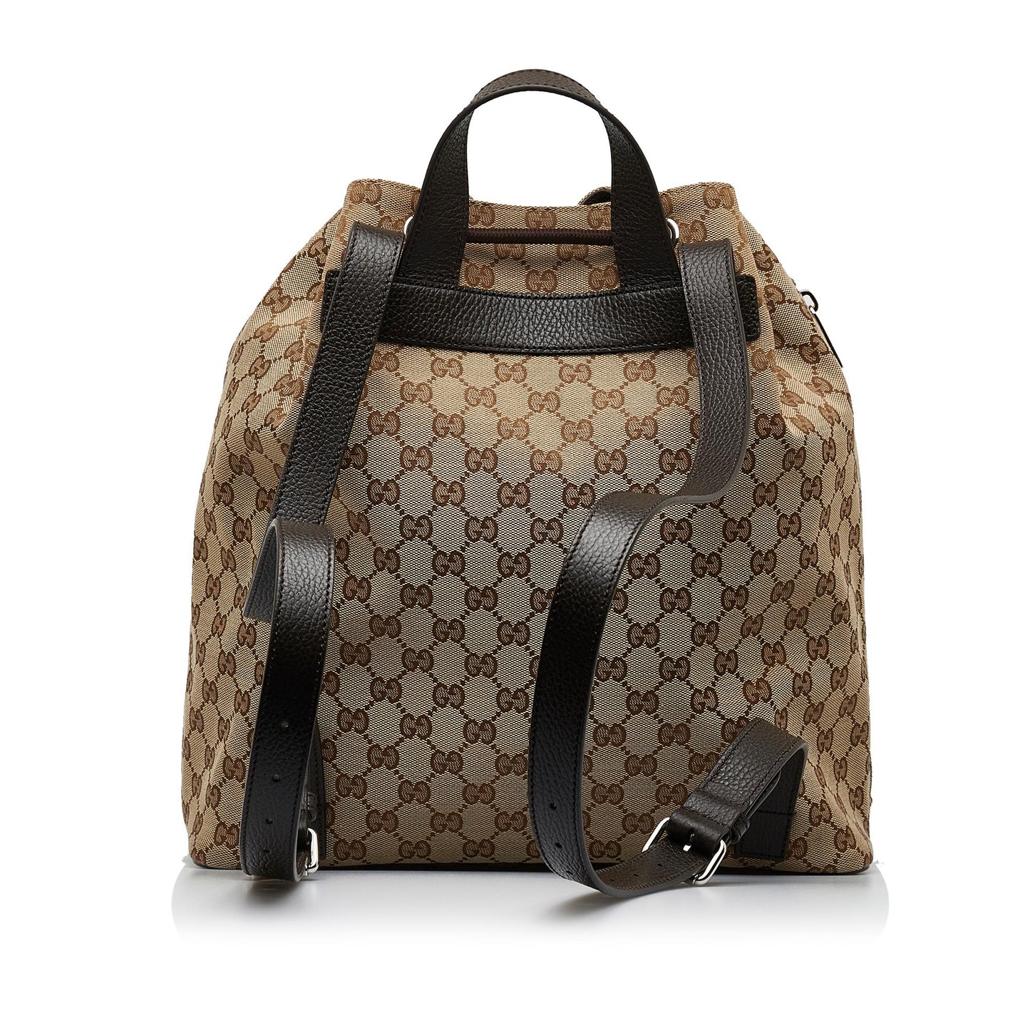 Gucci GG Canvas Drawstring Backpack (TBk0T0)