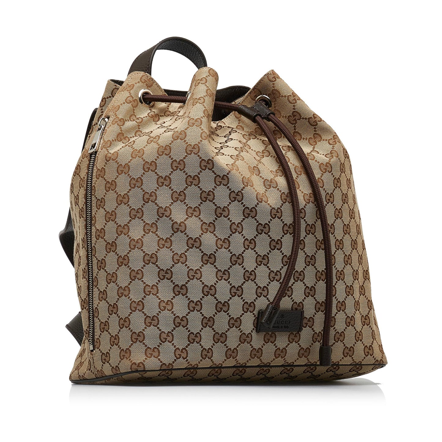 Gucci GG Canvas Drawstring Backpack (TBk0T0)