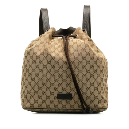 Gucci GG Canvas Drawstring Backpack (YazrQc)