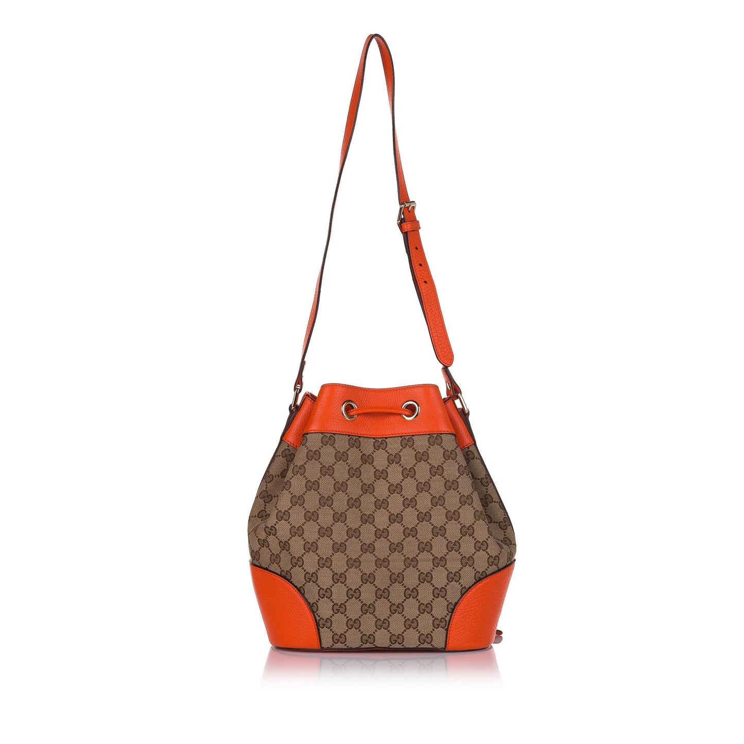 Gucci GG Canvas Drawstring Bucket Bag (34536)