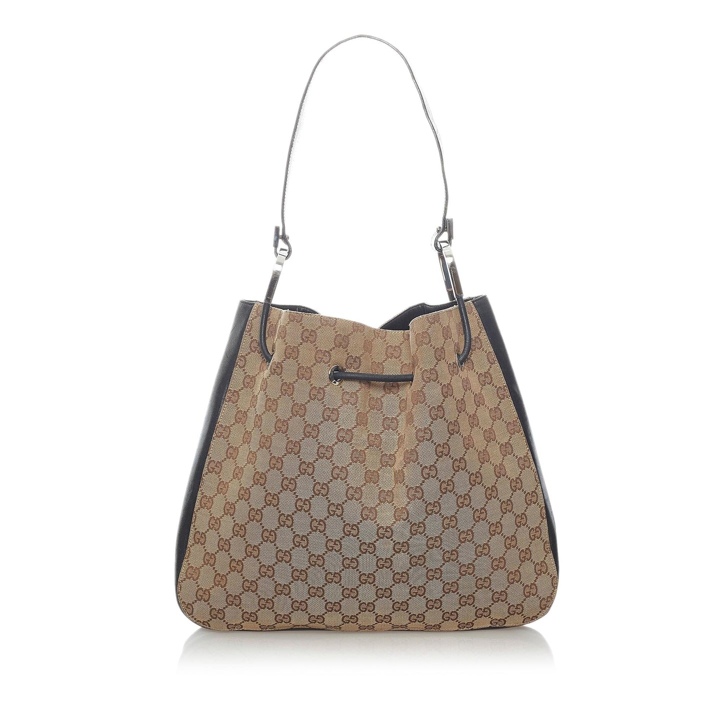 Gucci GG Canvas Drawstring Shoulder Bag (32073)