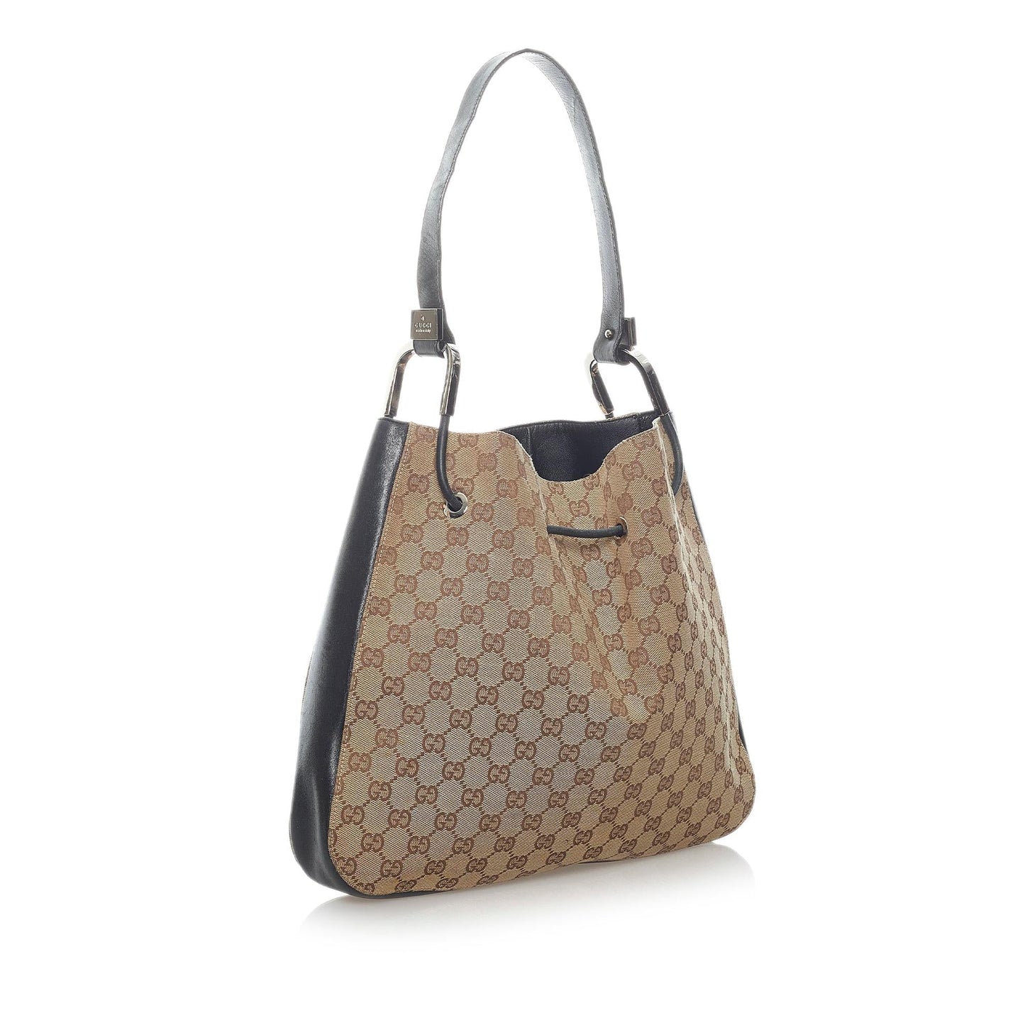 Gucci GG Canvas Drawstring Shoulder Bag (32073)