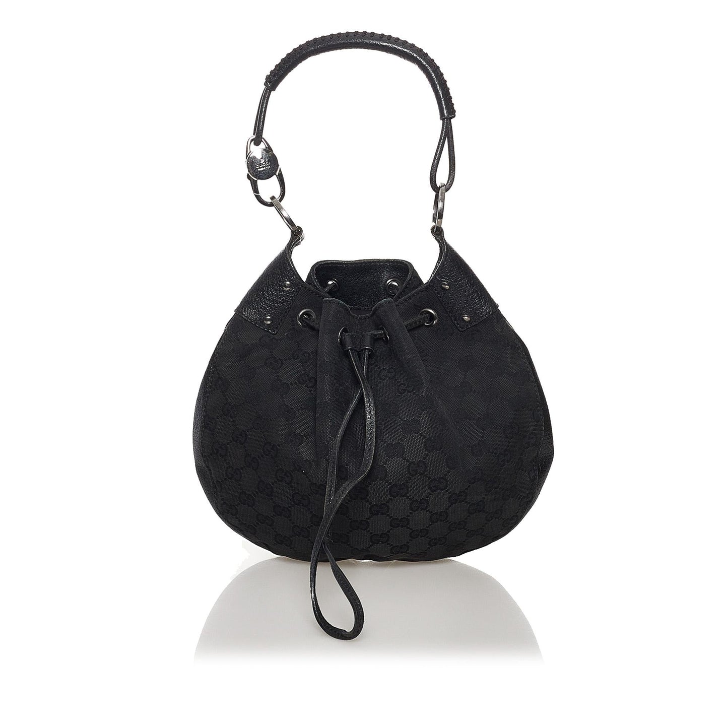 Gucci GG Canvas Drawstring Shoulder Bag (32220)