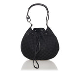 Gucci GG Canvas Drawstring Shoulder Bag (32220)
