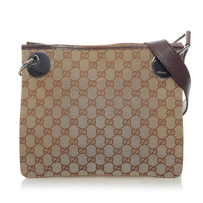 Gucci GG Canvas Eclipse Crossbody Bag (33472)
