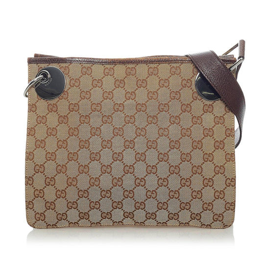 Gucci GG Canvas Eclipse Crossbody Bag (33472)