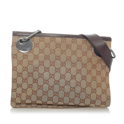 Gucci GG Canvas Eclipse Crossbody Bag (33529)