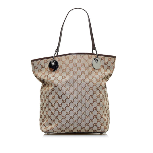 Gucci GG Canvas Eclipse Tote Bag (jVoOHK)