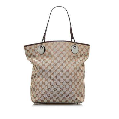 Gucci GG Canvas Eclipse Tote Bag (jVoOHK)