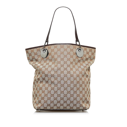Gucci GG Canvas Eclipse Tote Bag (jVoOHK)