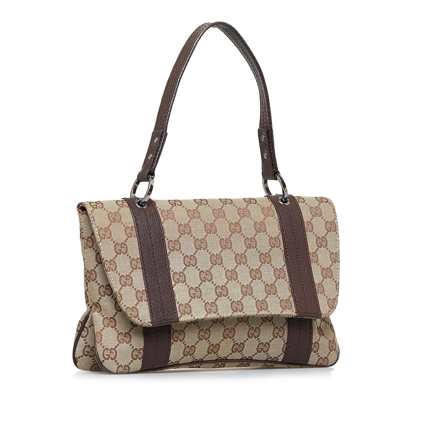 Gucci GG Canvas Flap Handbag (wwcrBP)