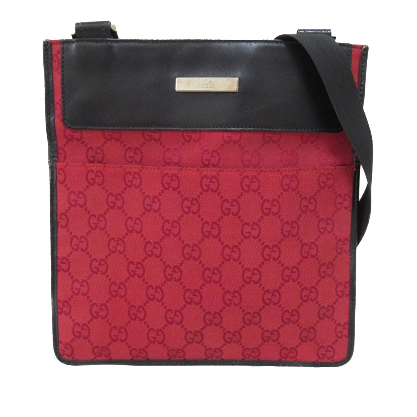 Gucci GG Canvas Flat Messenger Bag (wErO8J)