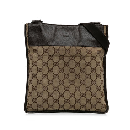 Gucci GG Canvas Flat Messenger (UptcBo)