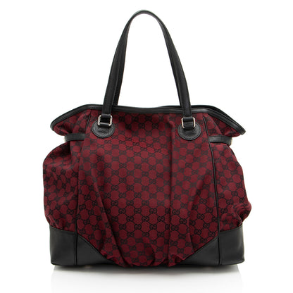 Gucci GG Canvas Full Moon Tote (SHF-J0EB6y)