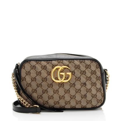 Gucci GG Canvas GG Marmont Small Shoulder Bag (SHF-b59UzC)