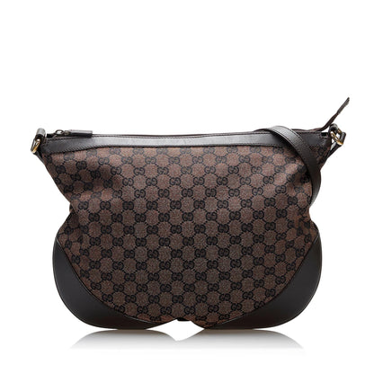 Gucci GG Canvas Half Moon Crossbody (37361)