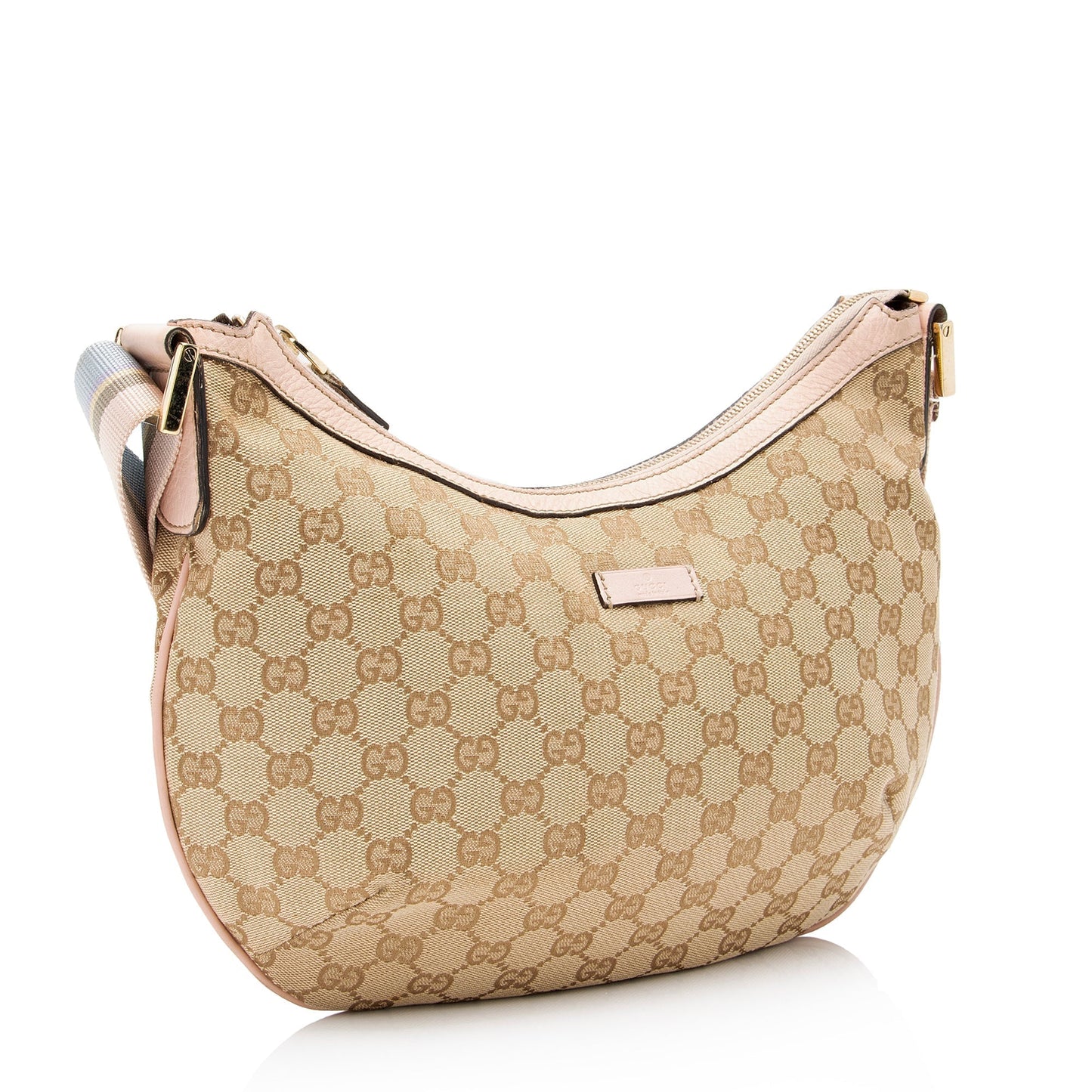 Gucci GG Canvas Half Moon Medium Messenger Bag (SHF-3lgdQ3)