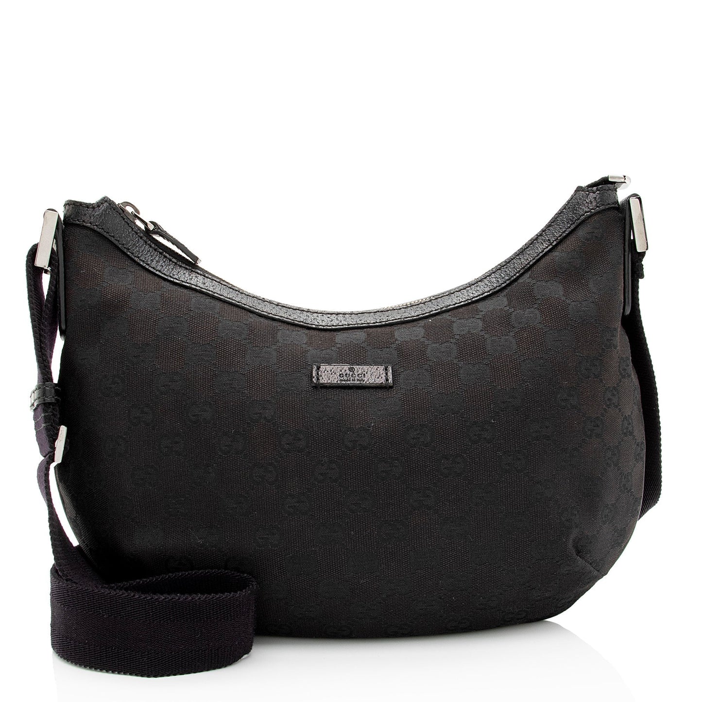 Gucci GG Canvas Half Moon Medium Messenger Bag (SHF-aTmqfv)