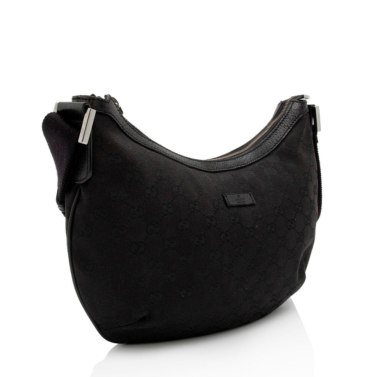 Gucci GG Canvas Half Moon Medium Messenger Bag (SHF-aTmqfv)