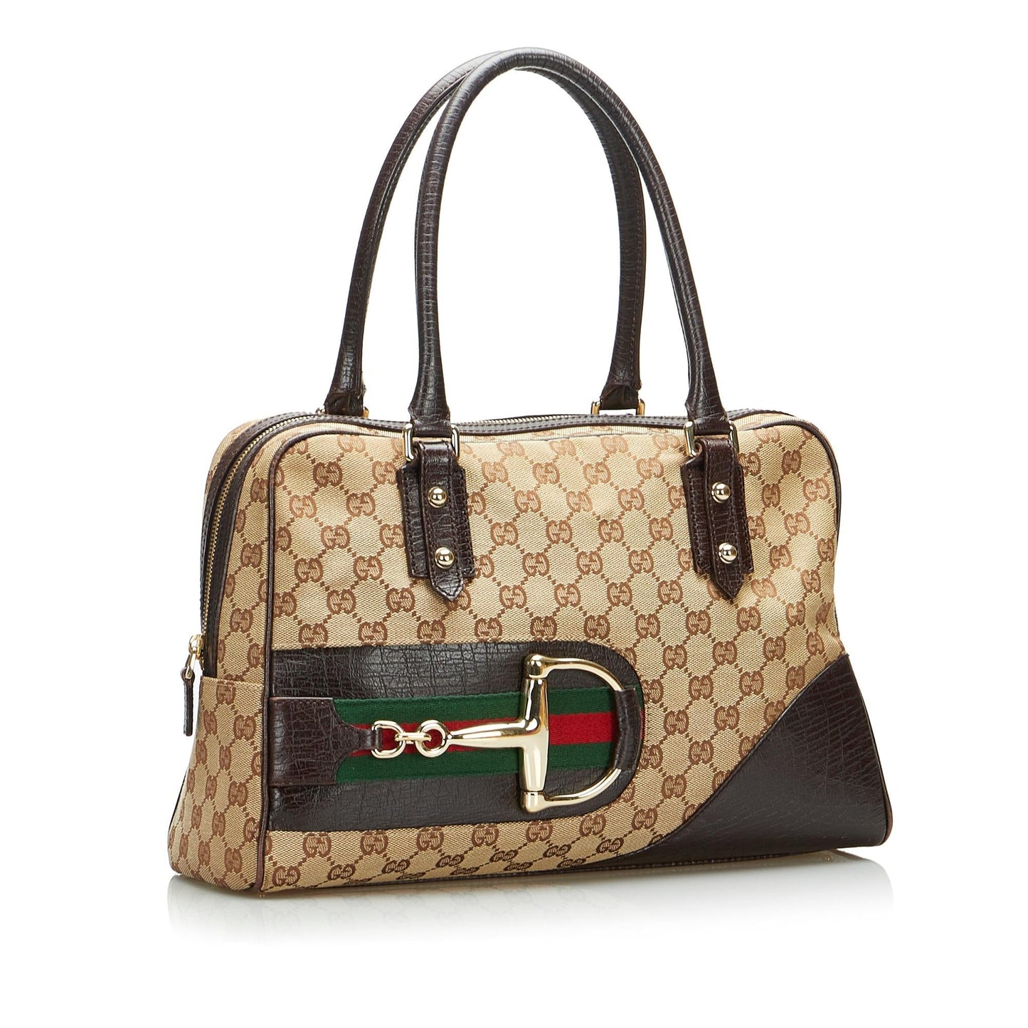Gucci GG Canvas Hasler Handbag (7i2EZI)