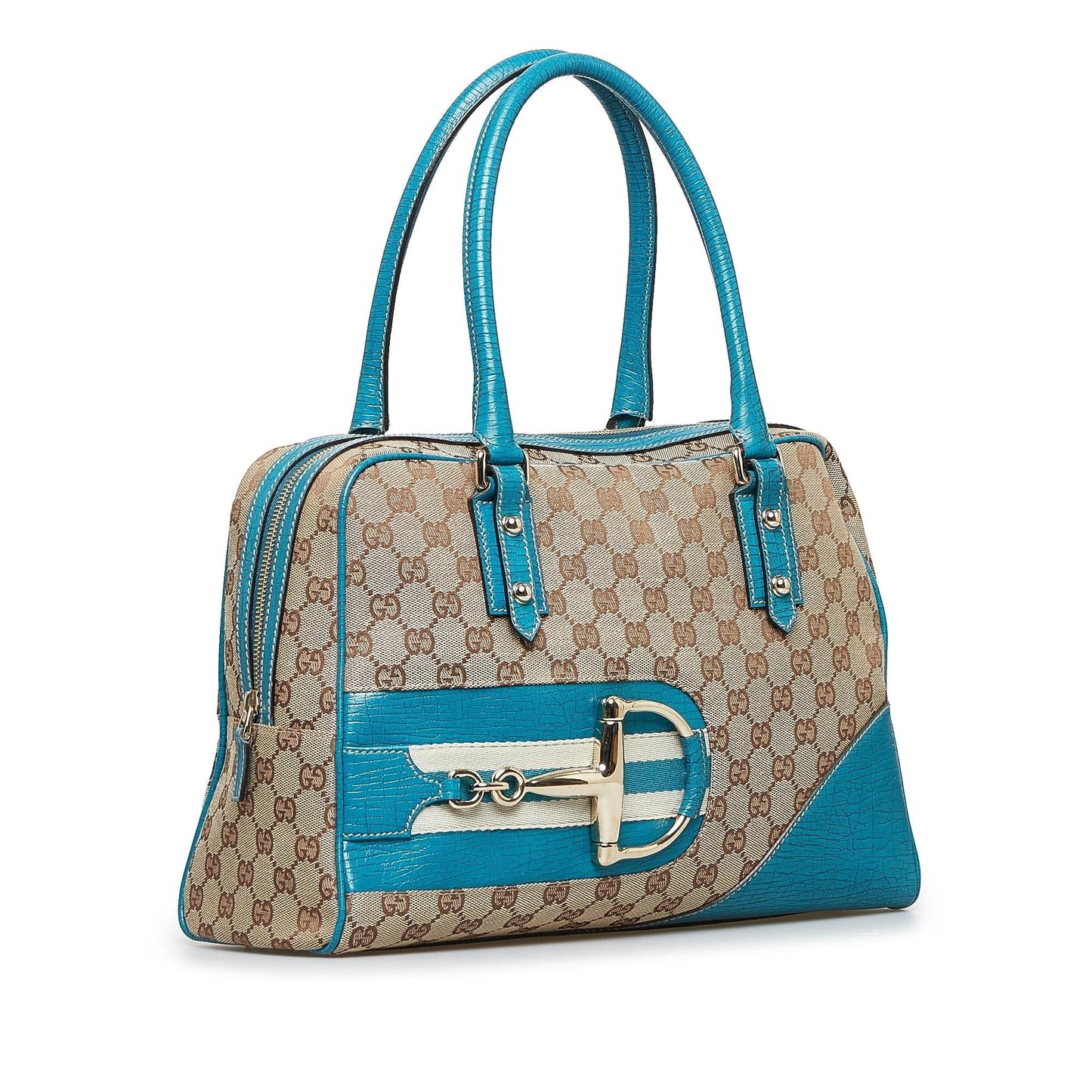 Gucci GG Canvas Hasler Handbag (0vFtKP)
