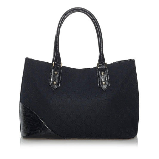 Gucci GG Canvas Hasler Tote Bag (SHG-29653)