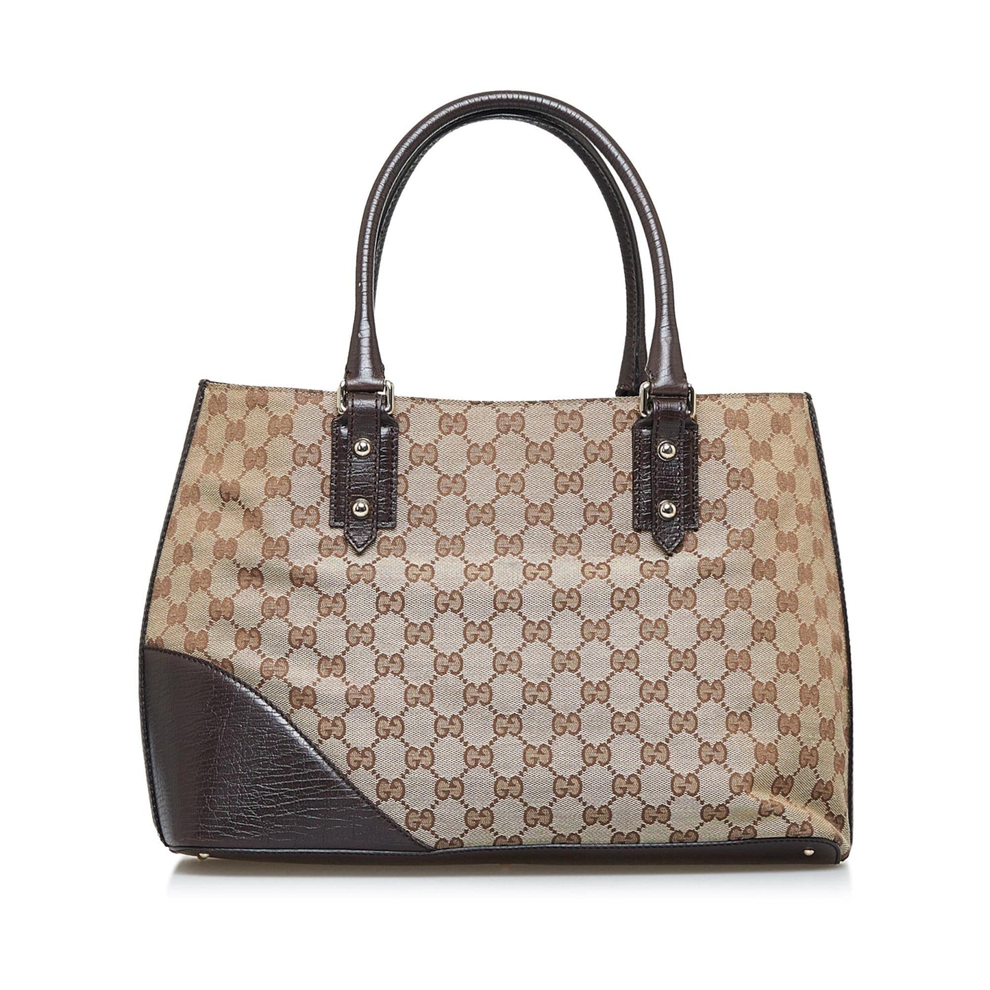 Gucci GG Canvas Hasler Web Tote Bag (aUSmg4)