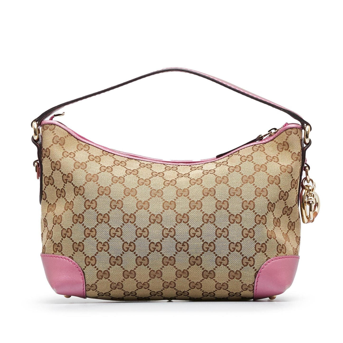 Gucci GG Canvas Heart Bit Handbag (6OMg8o)